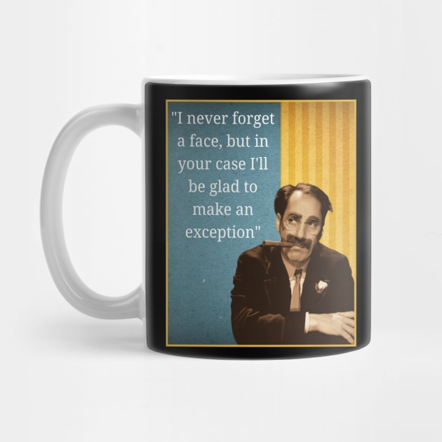 Groucho Marx Quote by Daz Art & Designs